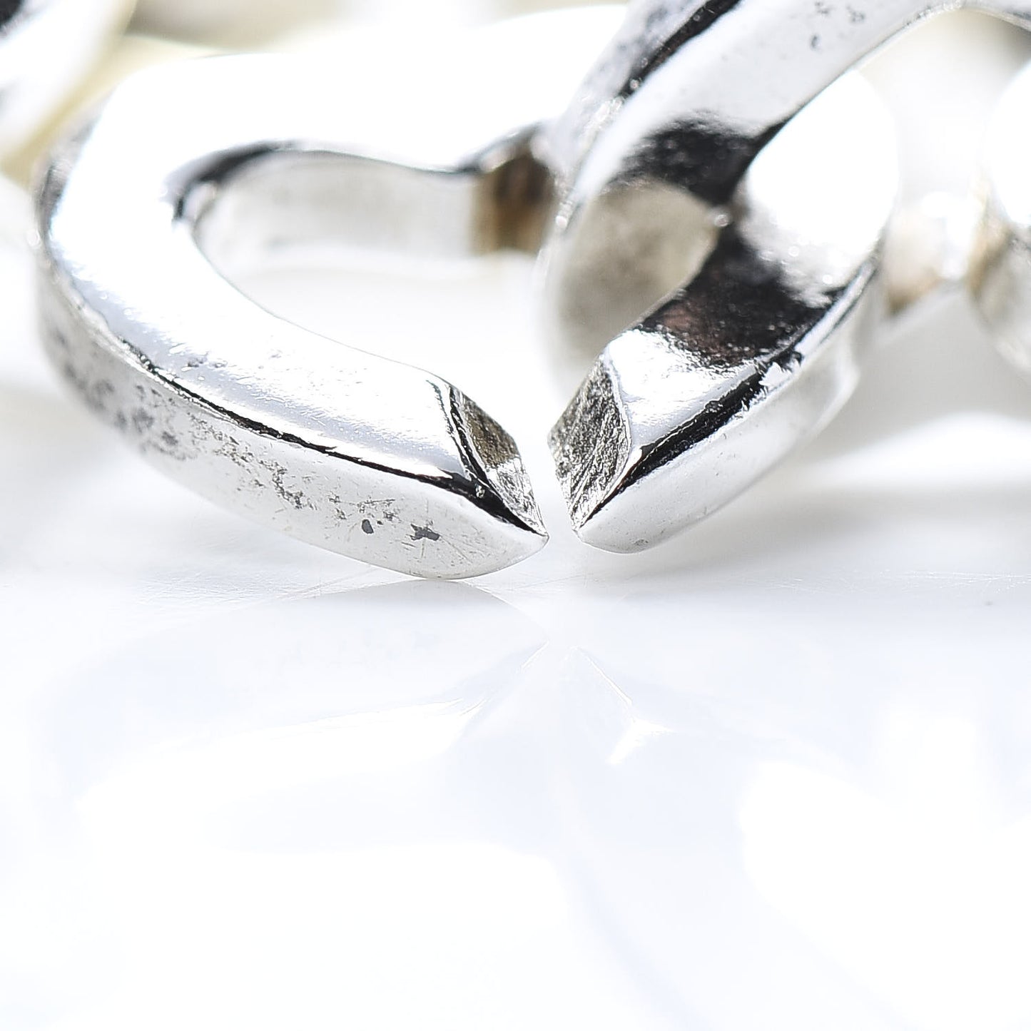 Sterling Silver 18K Yellow Gold Heart Links Bracelet