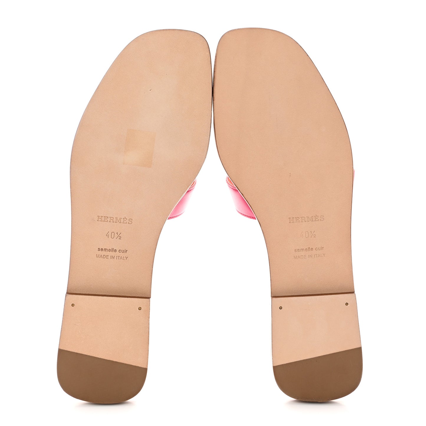 Box Calfskin Oran Sandals 40.5 Rose Flash Orange H
