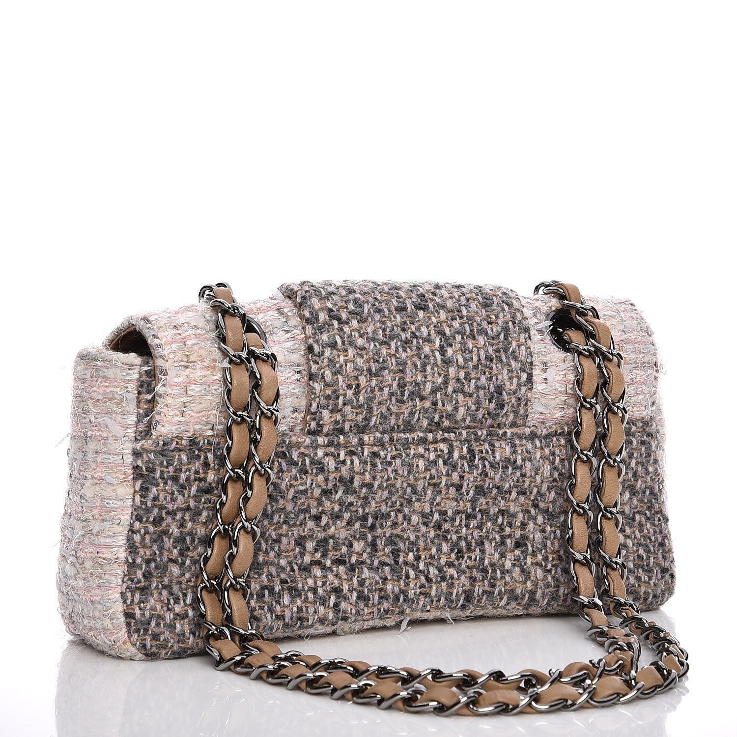 Chanel Tweed Small Fantasy Flap Grey 3 of 9