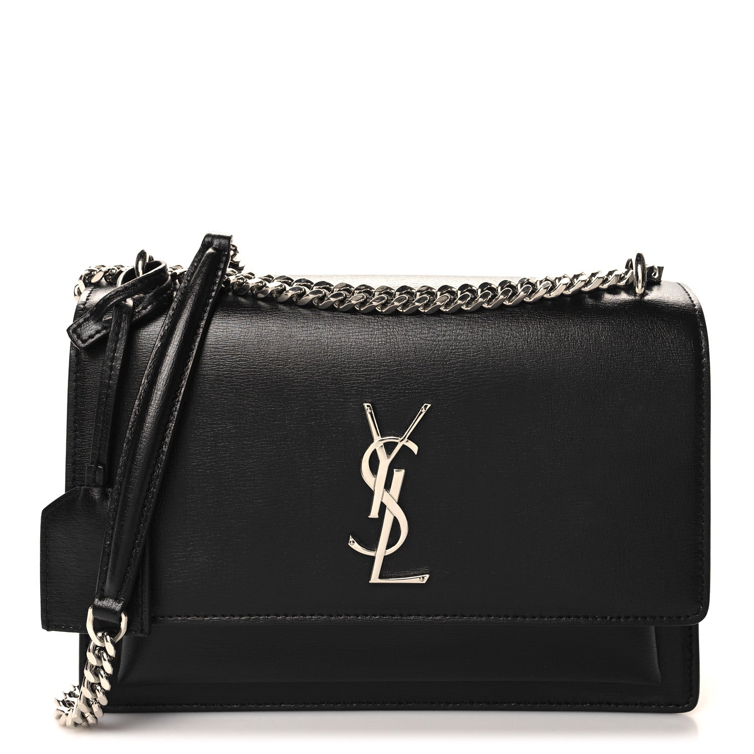 Saint Laurent Calfskin Medium Monogram Sunset Black 1 of 12