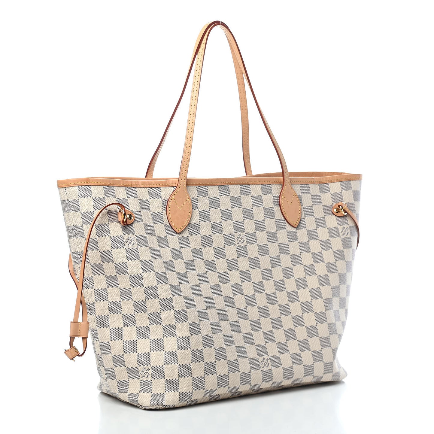 Damier Azur Neo Neverfull MM Rose Ballerine