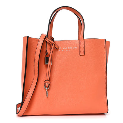 Marc Jacobs Calfskin Mini Grind Tote Bag Orange 1 of 9