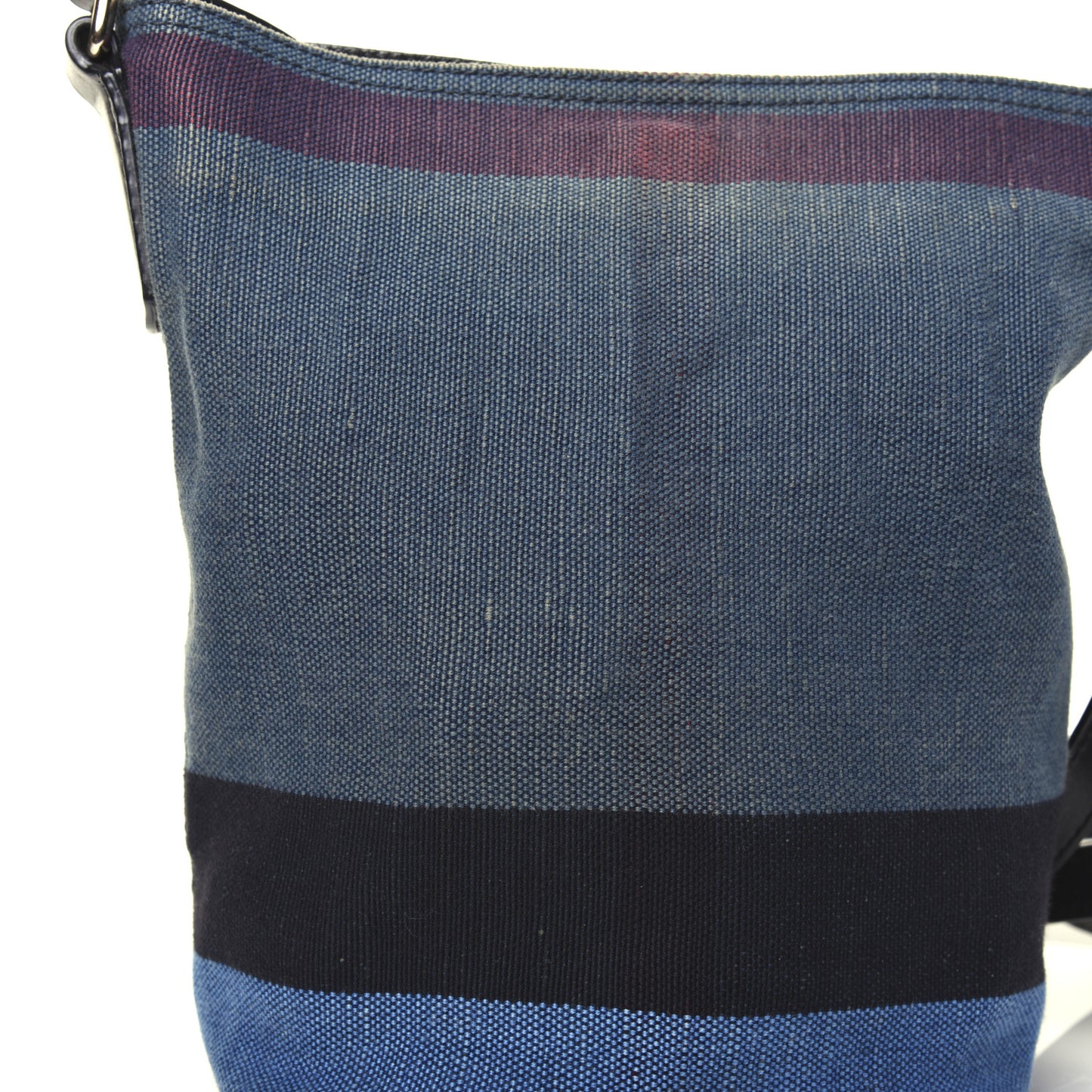 Overdyed Canvas Mega Check Mini Ashby Hobo Ultramarine Blue