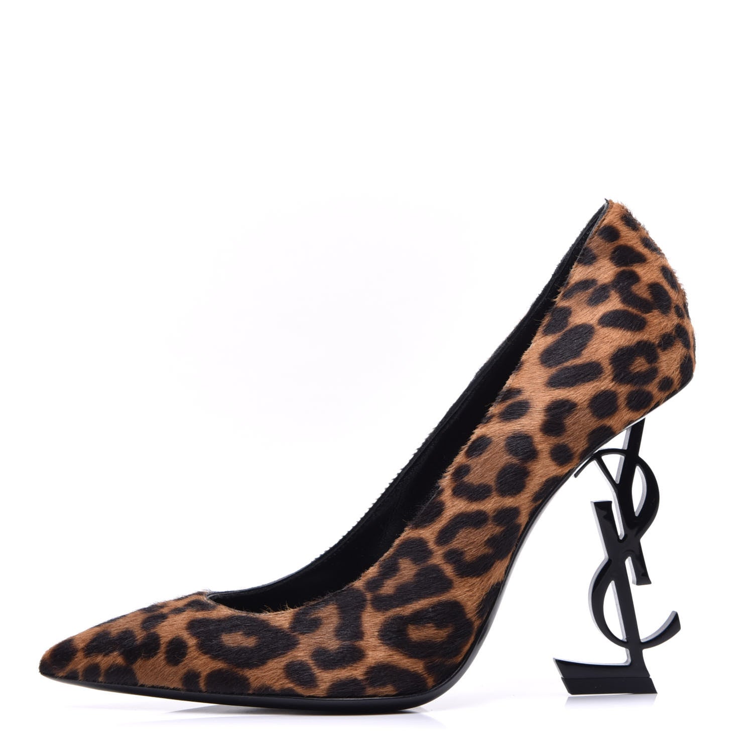 Saint Laurent Calf Hair Leopard Print Opyum 110 Pumps 36 Brown 1 of 9