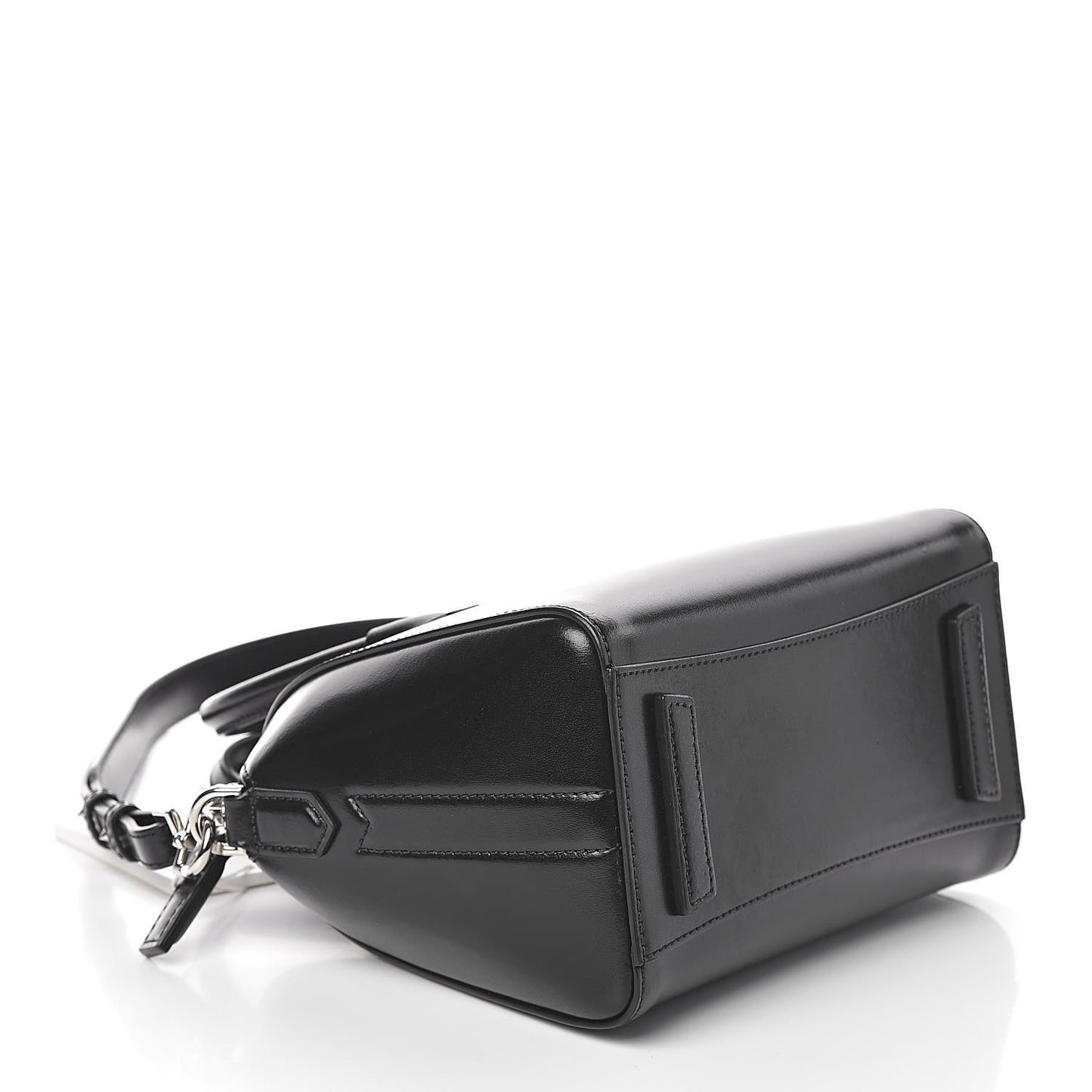 Shiny Lord Calfskin Mini Antigona Black