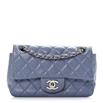 Chanel Lambskin Quilted Mini Rectangular Flap Light Purple 1 of 9