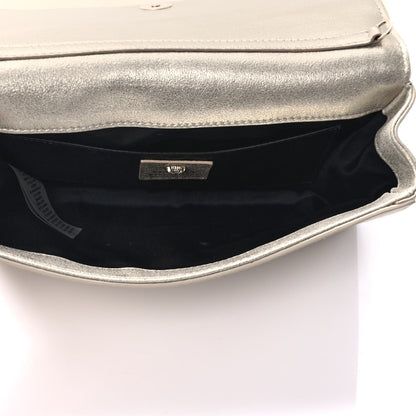 Versace Suede Palazzo Crystal Chain Evening Bag Gold 4 of 8