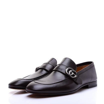 Gucci Goatskin Mens GG Loafers 9.5 Cocoa 5 of 15