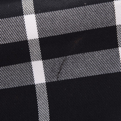 Burberry Calfskin Beat Check Tote Black 11 of 11