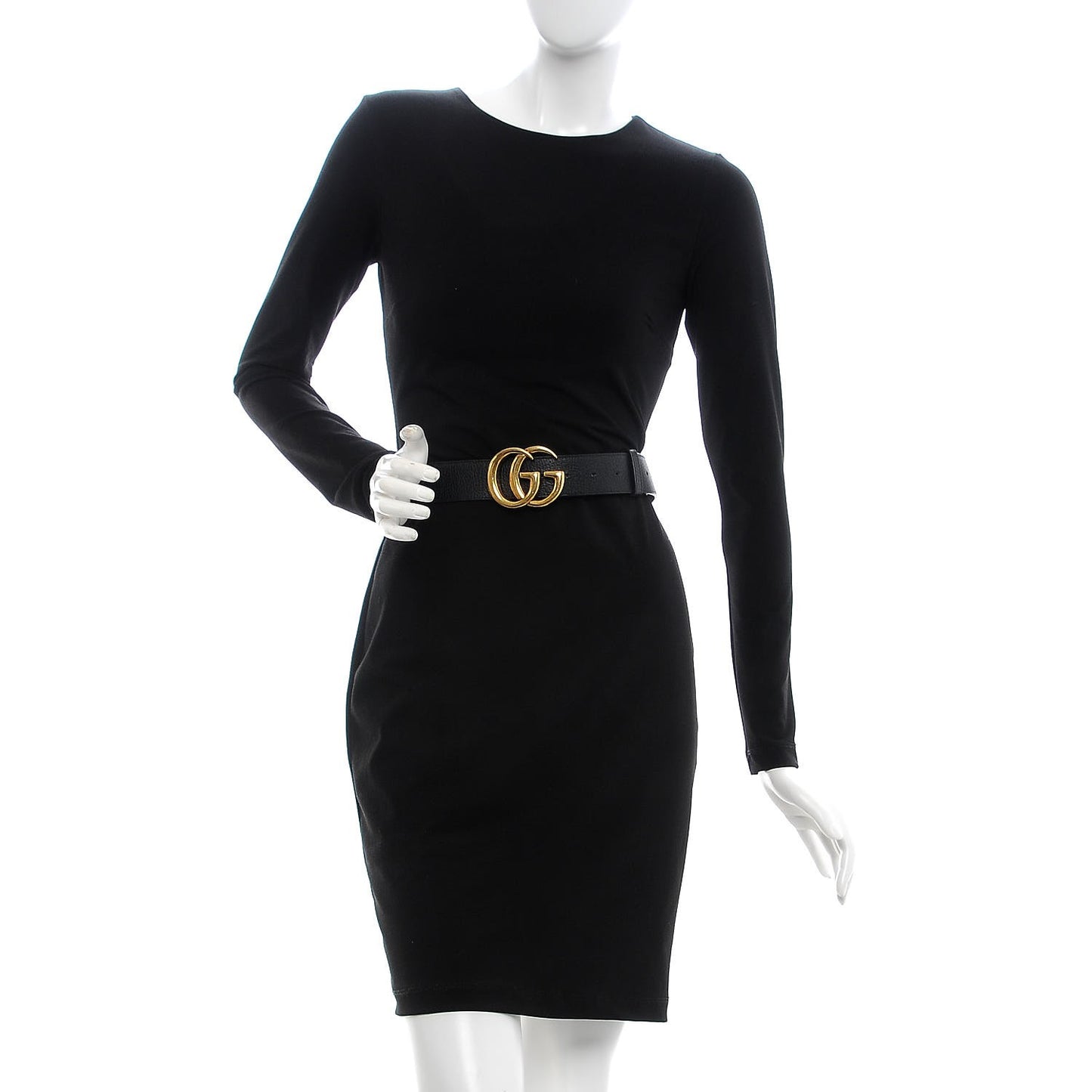 Textured Calfskin Double G 40mm Belt 95 38 Black
