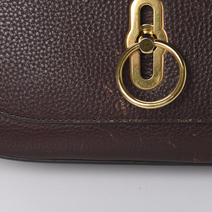 Mulberry Small Classic Grain Amberley Satchel Oxblood 16 of 20