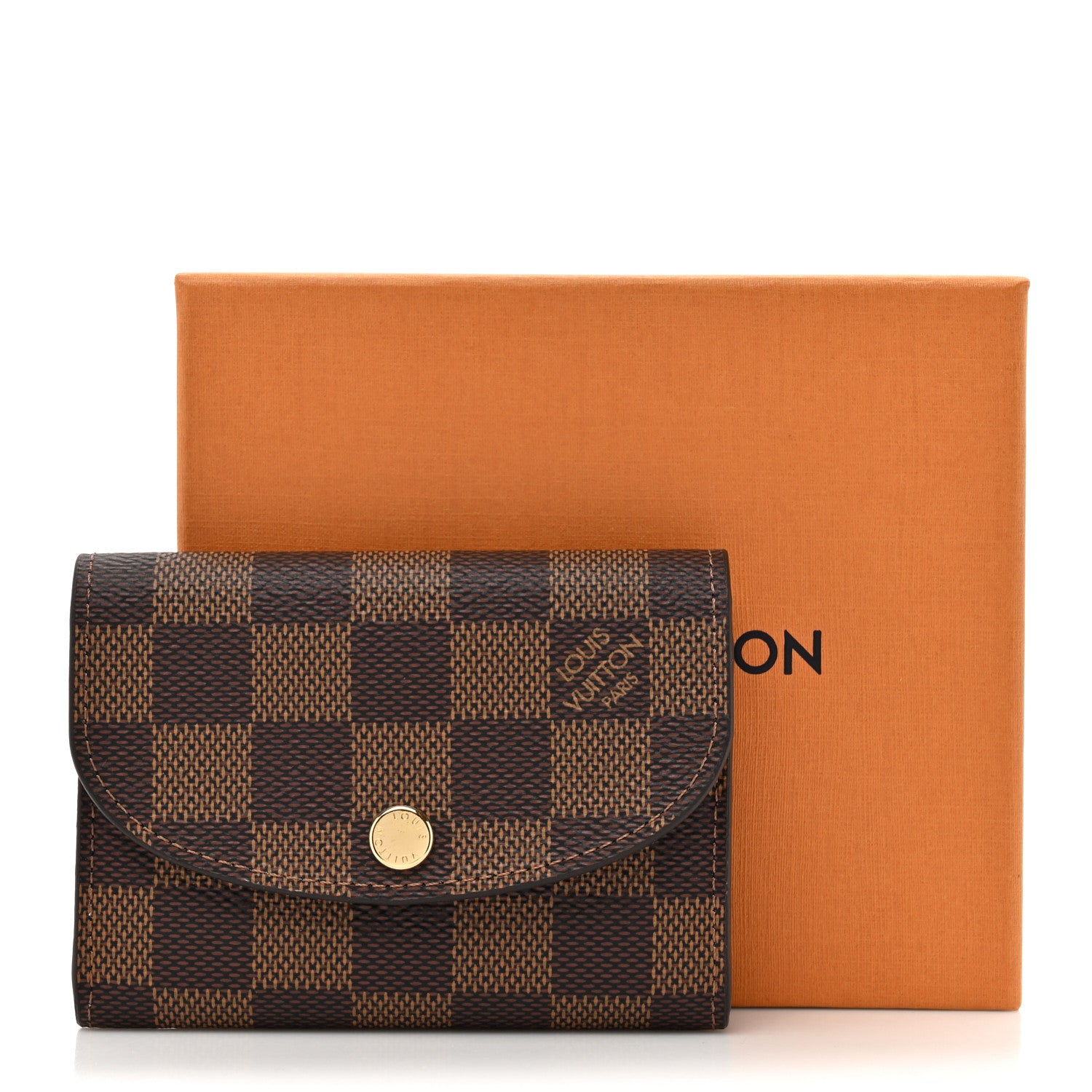 Louis Vuitton Damier Ebene Rosalie Coin Purse Rose Ballerine 7 of 7