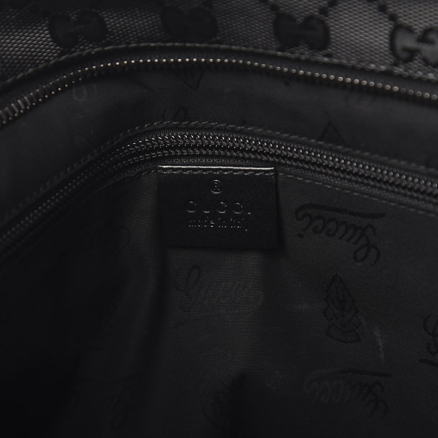 Imprime Monogram Medium Flat Messenger Bag Black