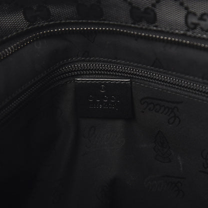 Gucci Imprime Monogram Medium Flat Messenger Bag Black 5 of 9