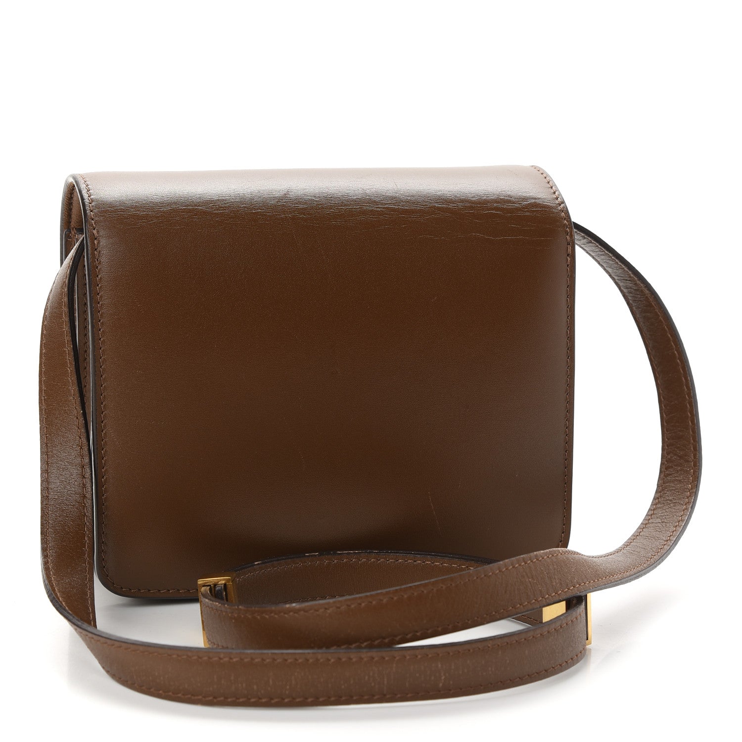 Celine Box Calfskin Small Classic Box Flap Bag Camel 3 of 12