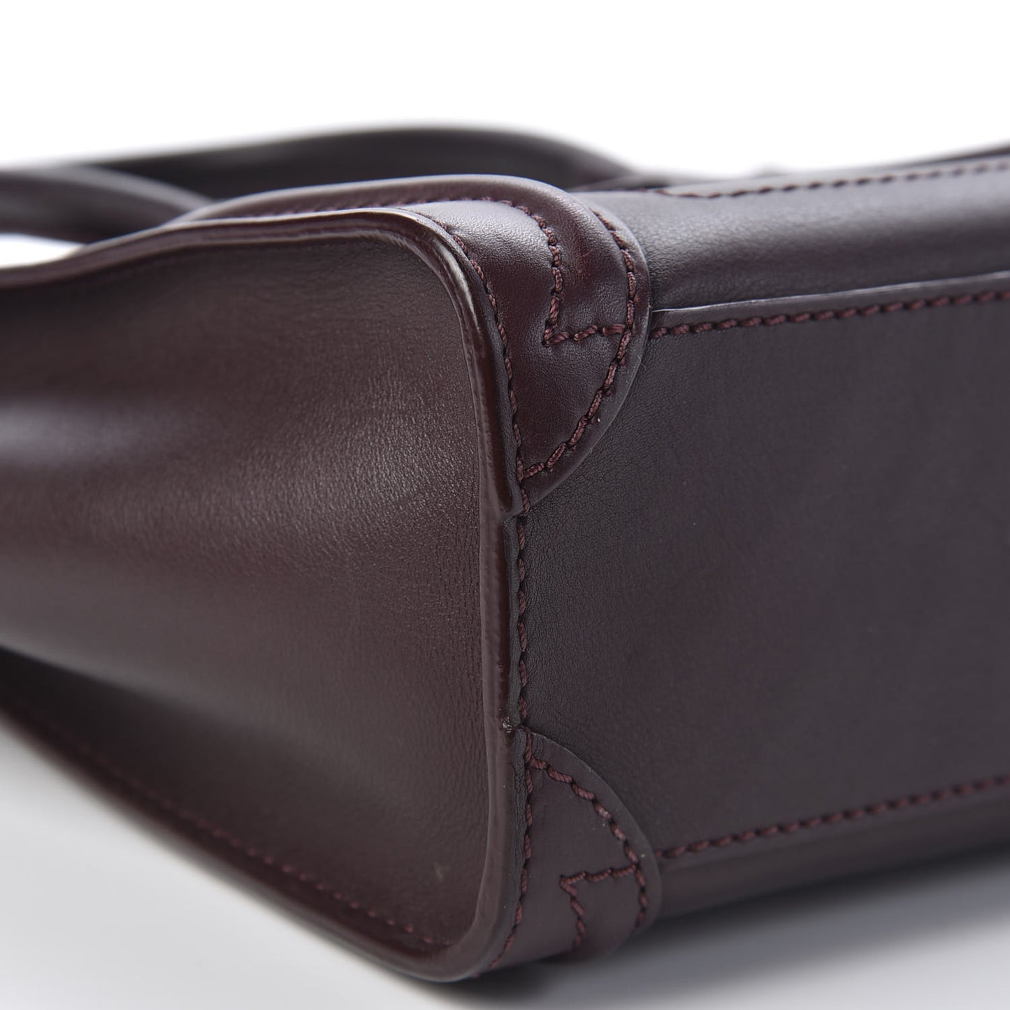 Smooth Calfskin Nano Luggage Burgundy