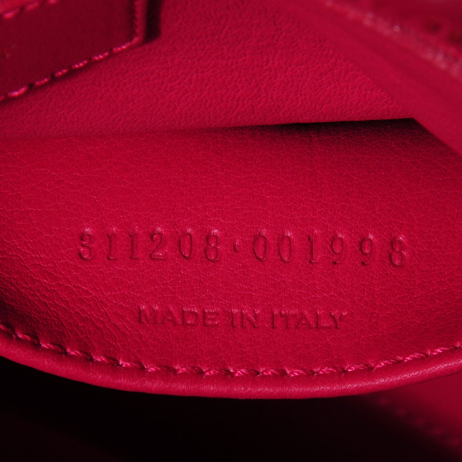 Saint Laurent Calfskin Medium Classic Y Cabas Fuchsia 6 of 7