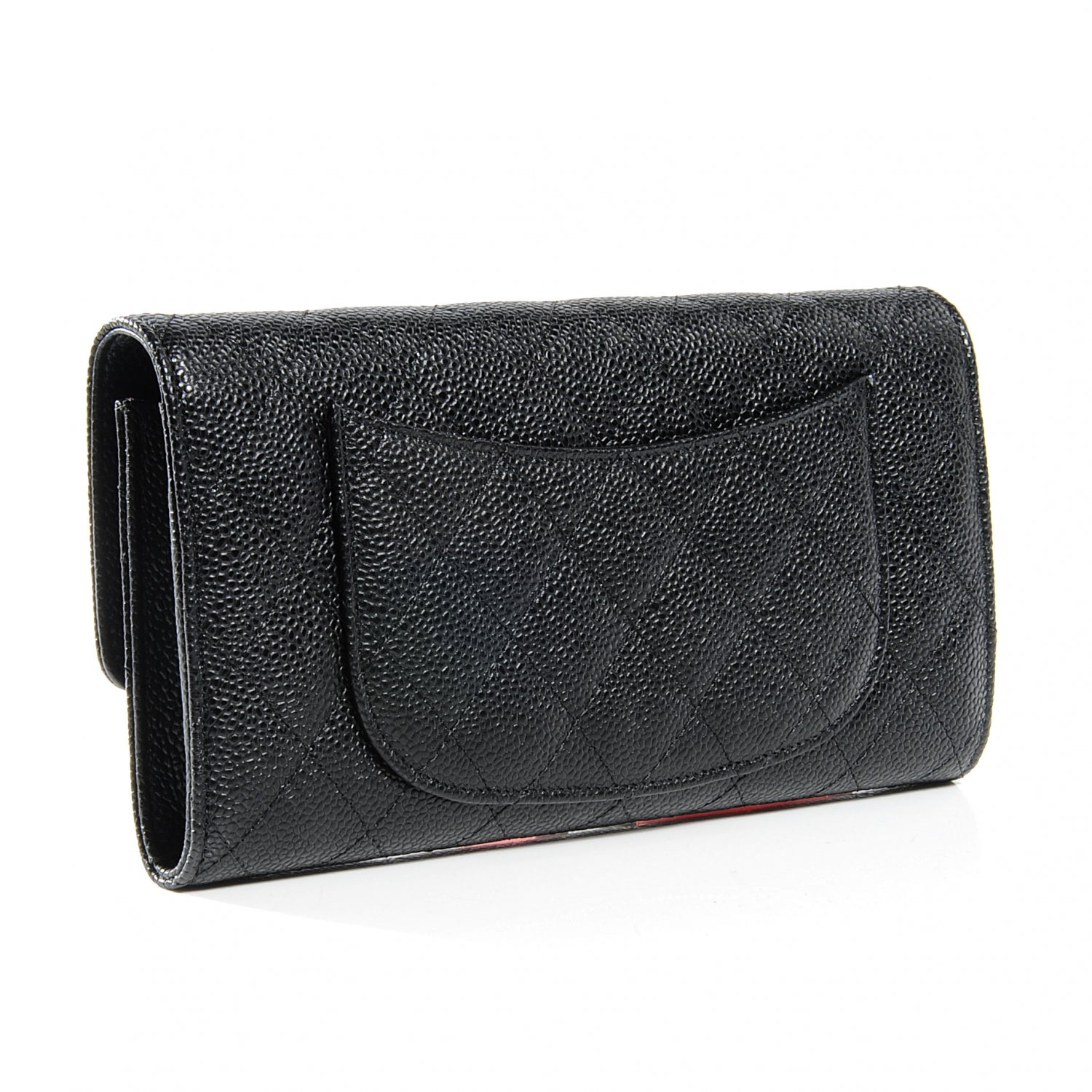 Chanel Caviar Quilted Travel Wallet Black 3 of 7