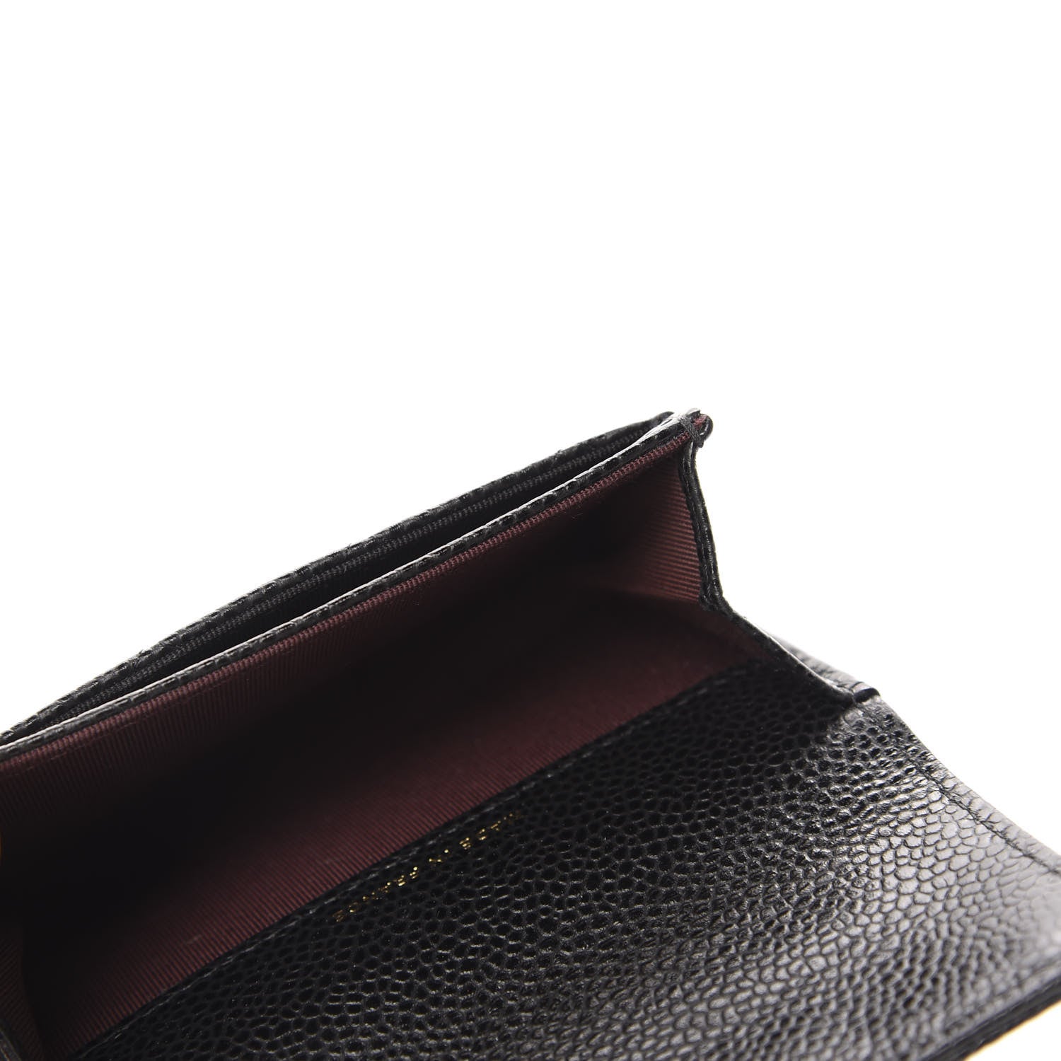 Chanel Caviar Quilted Flap Card Holder Wallet Black 5 of 9