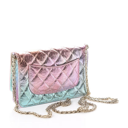 Chanel Metallic Goatskin Quilted 2.55 Reissue Wallet on Chain WOC Multicolor 2 of 9