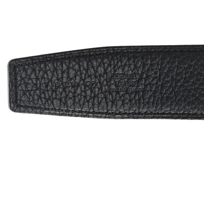 Hermes Chamonix Togo 32mm H Belt  95 38 Black 3 of 6