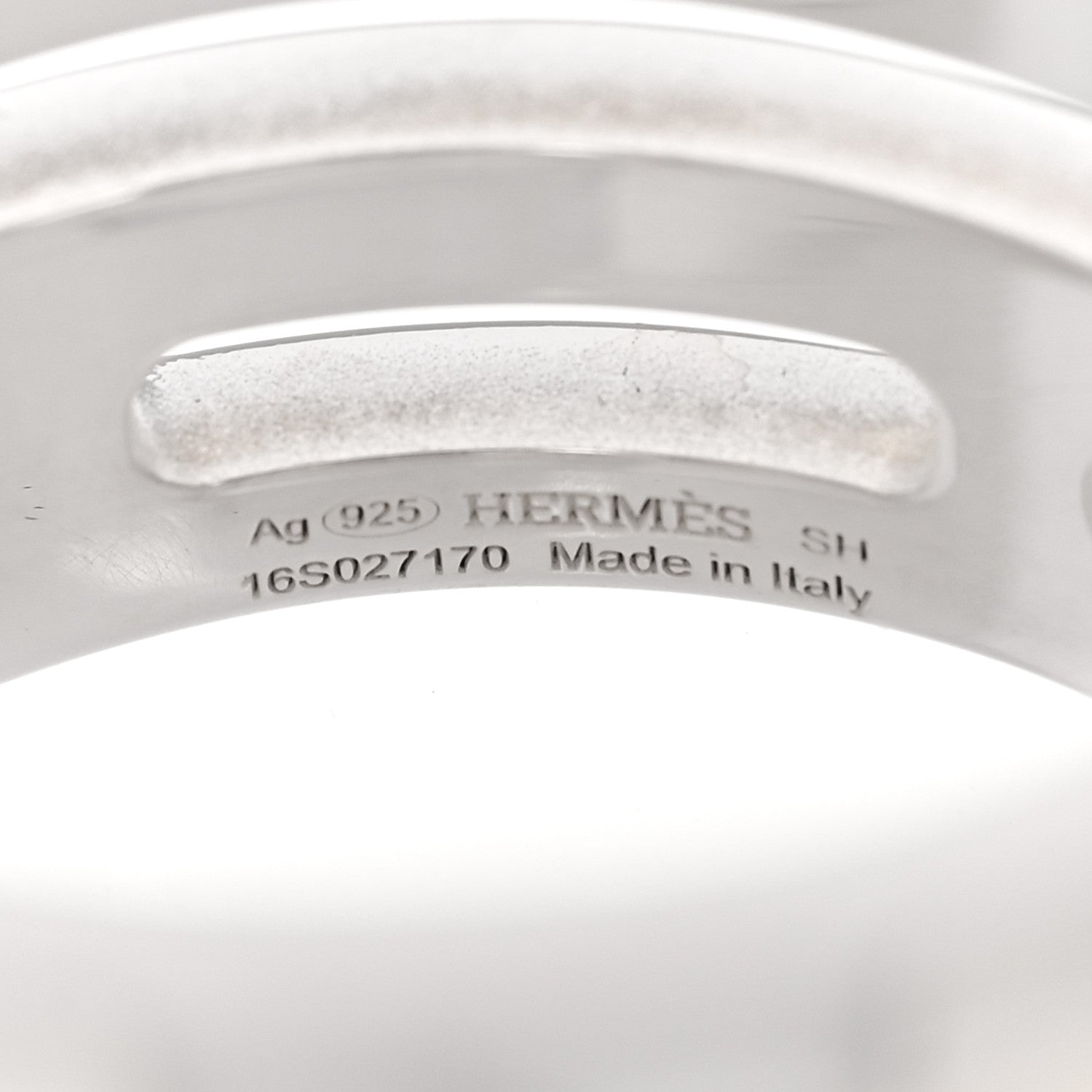 Hermes Sterling Silver Arcane Cuff Bracelet 5 of 6