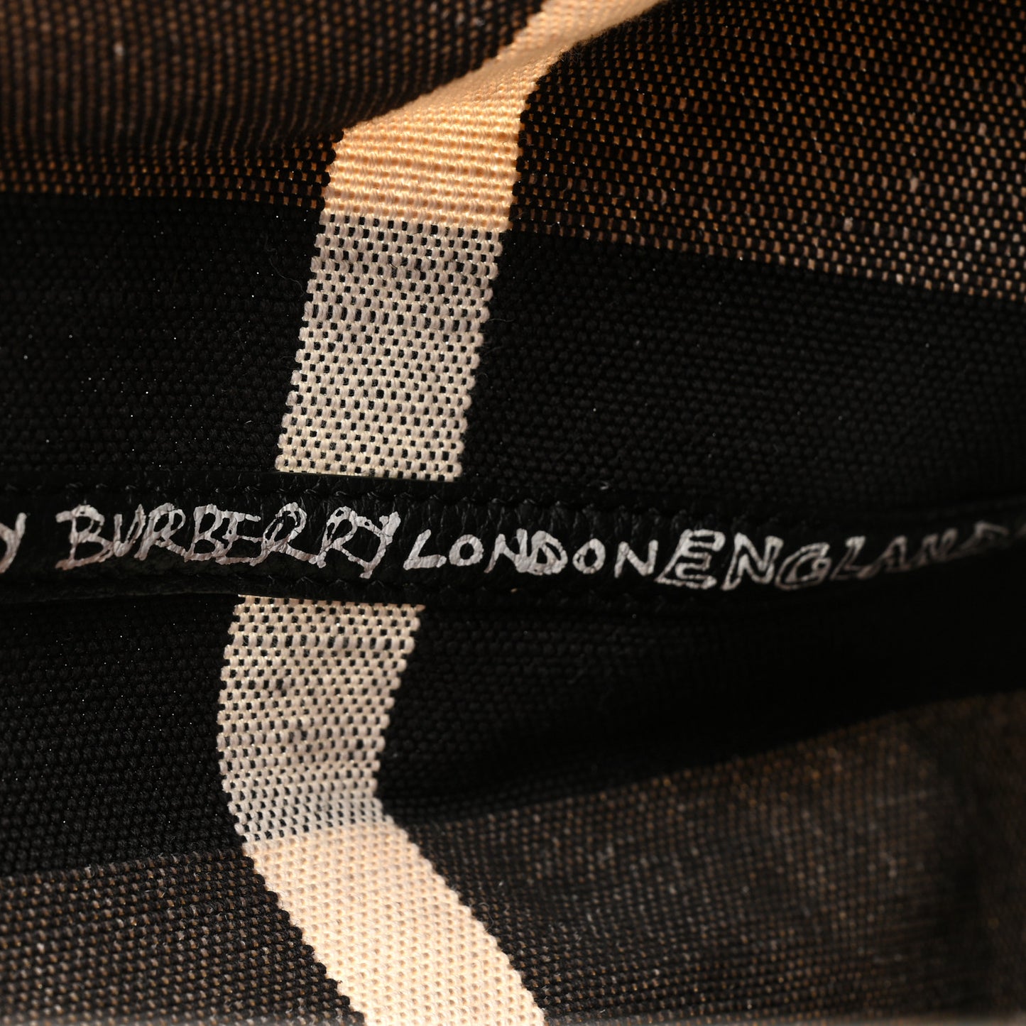 Coated Canvas Mega Check Medium Doodle Tote Black White