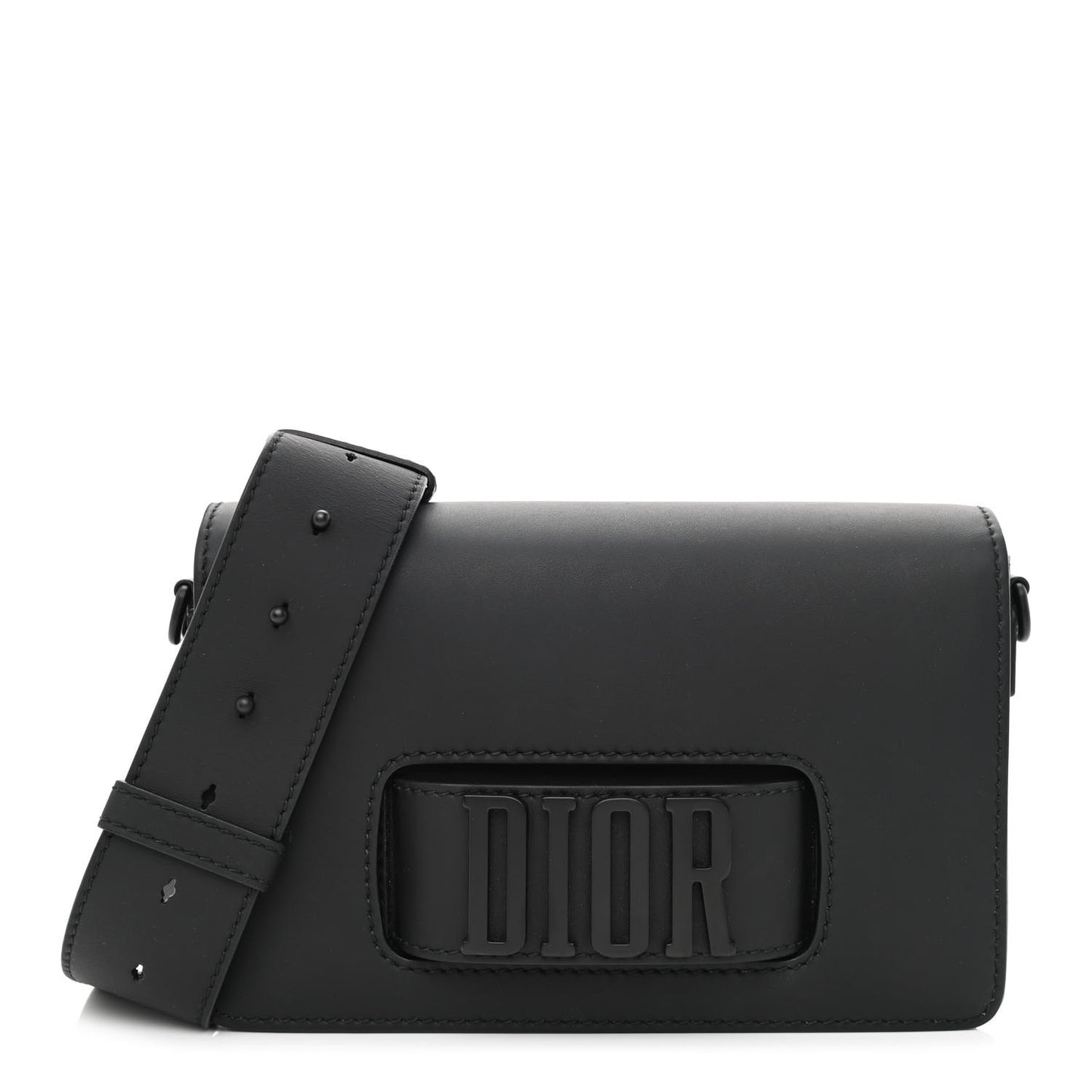 Ultra Matte Calfskin Dio(r)evolution Flap Bag Black