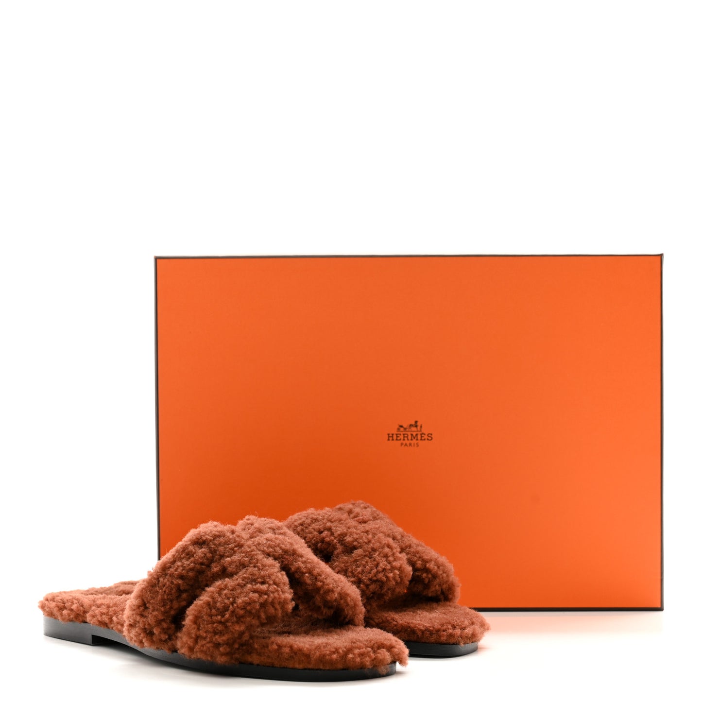 Woolskin Oran Sandals 41 Cognac