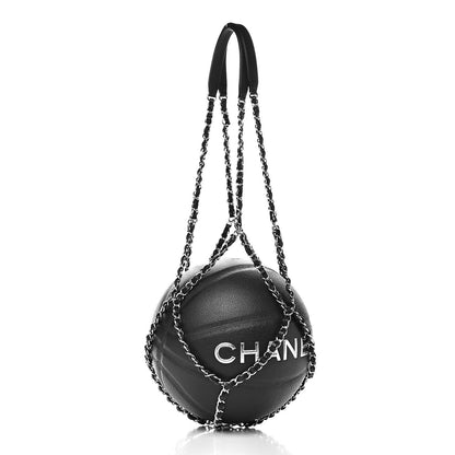 Chanel Lambskin Chain Net and Basketball Black 2 of 6