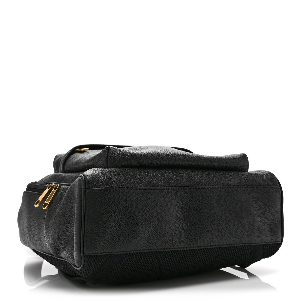 Calfskin Logo Day Backpack Black