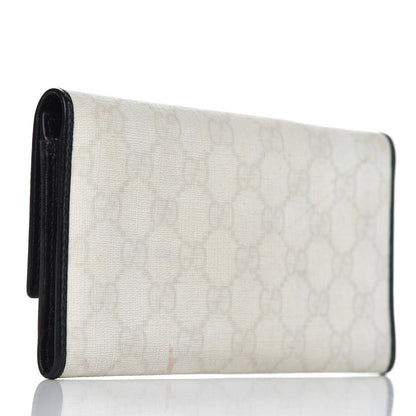 Gucci GG Plus Monogram Continental Wallet Black White 3 of 11