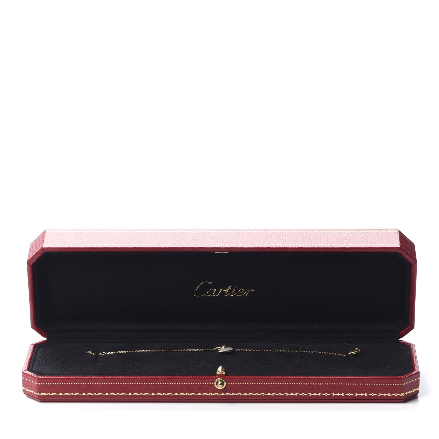 Cartier 18K Yellow Gold Diamond Mother of Pearl Amulette de Cartier Bracelet 7 of 7