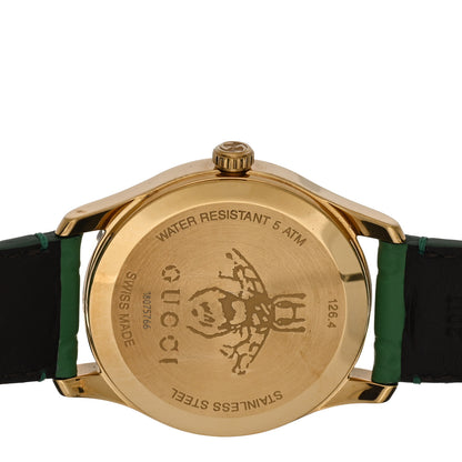Gucci Stainless Steel Calfskin 38mm G-Timeless Quartz Watch Green 4 of 4