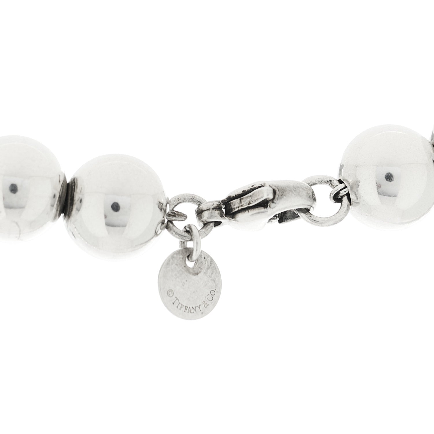 Tiffany Sterling Silver 10mm Hardwear Ball Necklace 5 of 5