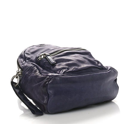 MCM Lambskin Small Tumbler Backpack Navy 4 of 10