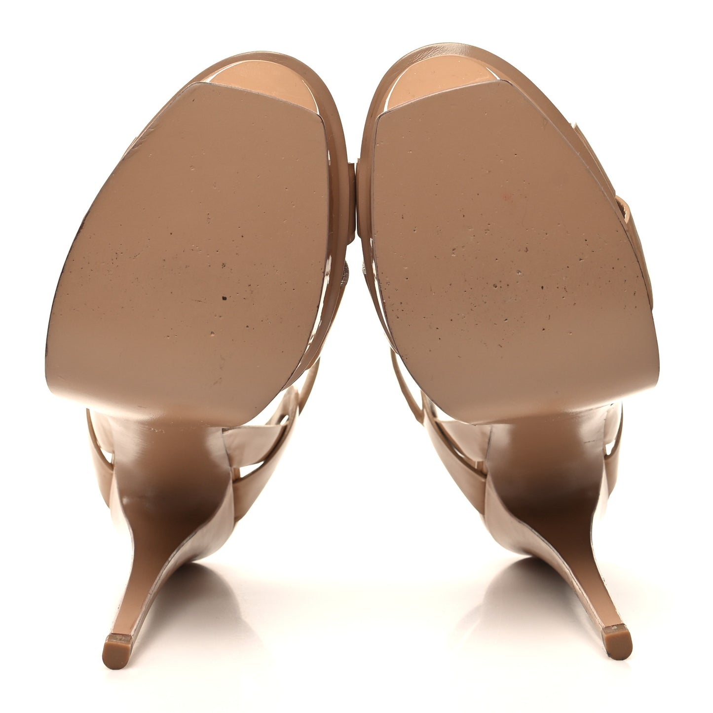 Patent Tribute 105 Platform Sandals 41 Nude Powder