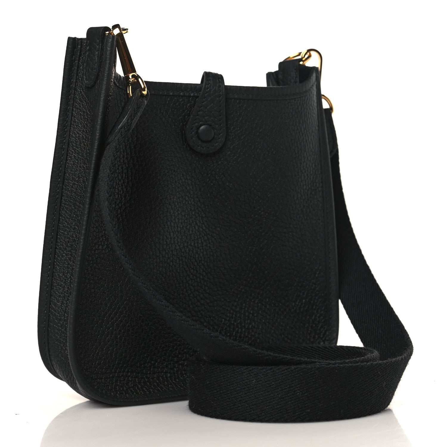 Hermes Taurillon Clemence Evelyne TPM Black 3 of 10