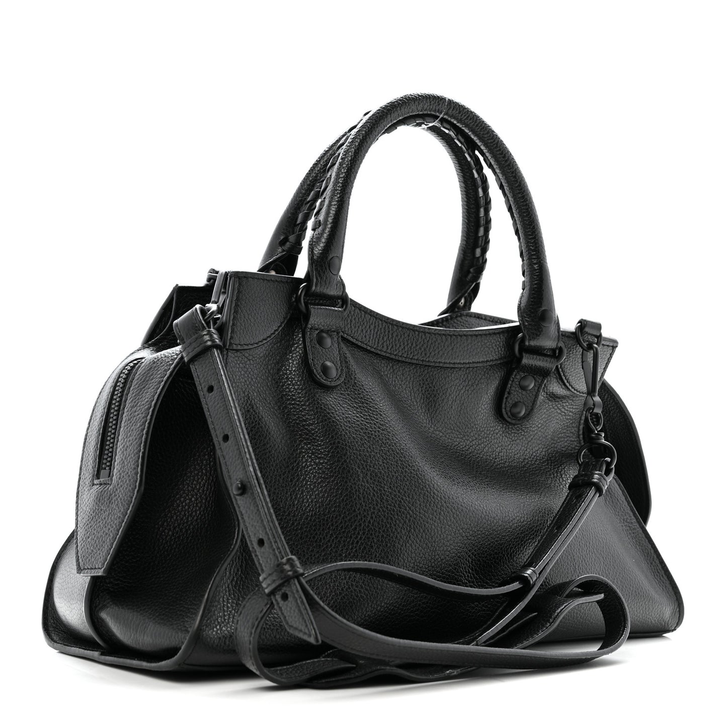 Grained Calfskin Neo Classic Black Hardware S City Black