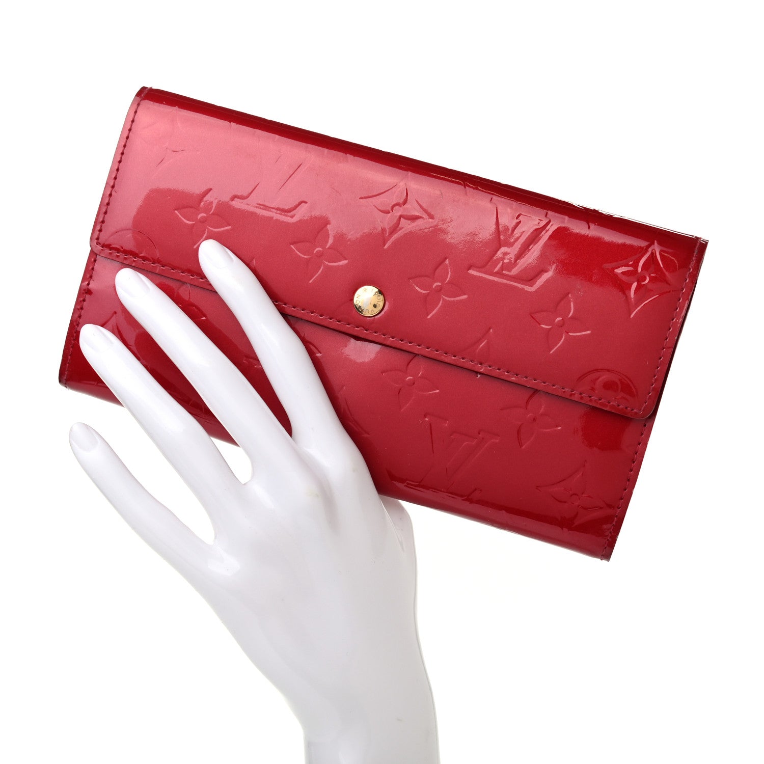 Louis Vuitton Vernis Sarah Wallet Pomme D'Amour 4 of 16