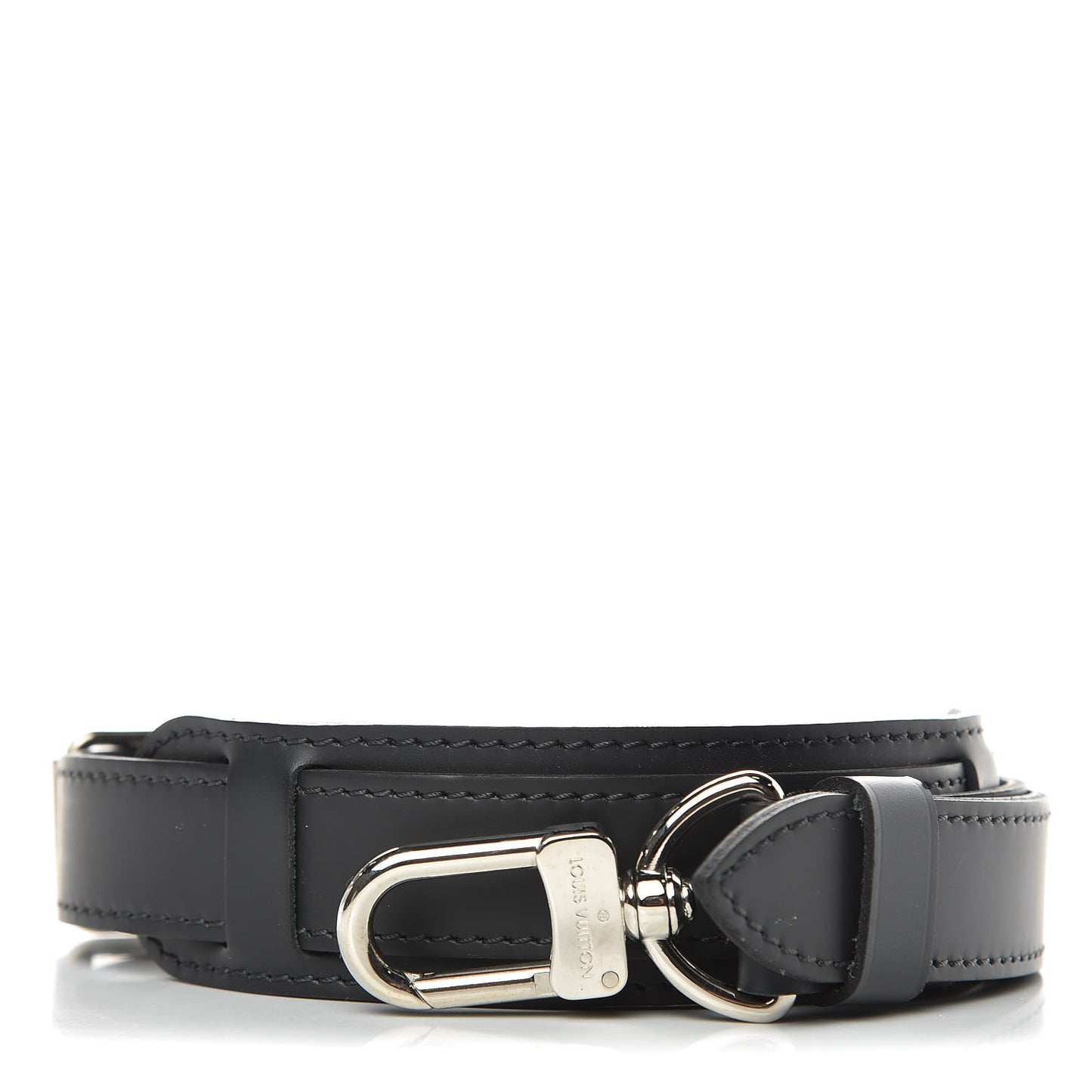 Calfskin Adjustable Keepall Bandouliere Shoulder Strap Black