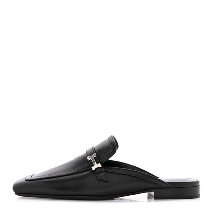 Hermes Goatskin Groupie Mules 35 Black 1 of 12