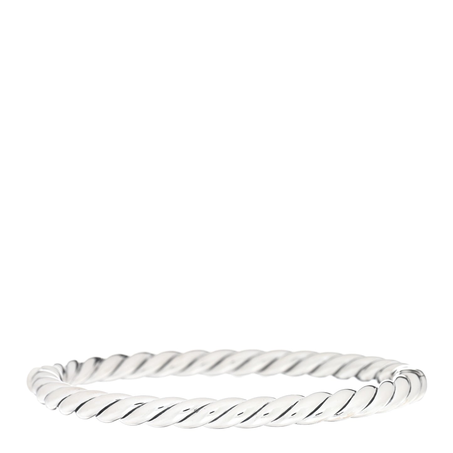 Sterling Silver 5mm Sculpted Cable Bracelet