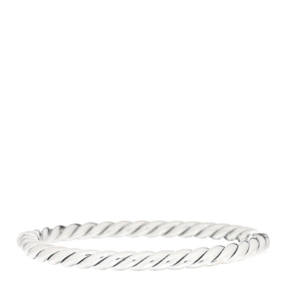 David Yurman Sterling Silver 5mm Sculpted Cable Bracelet 1 of 4
