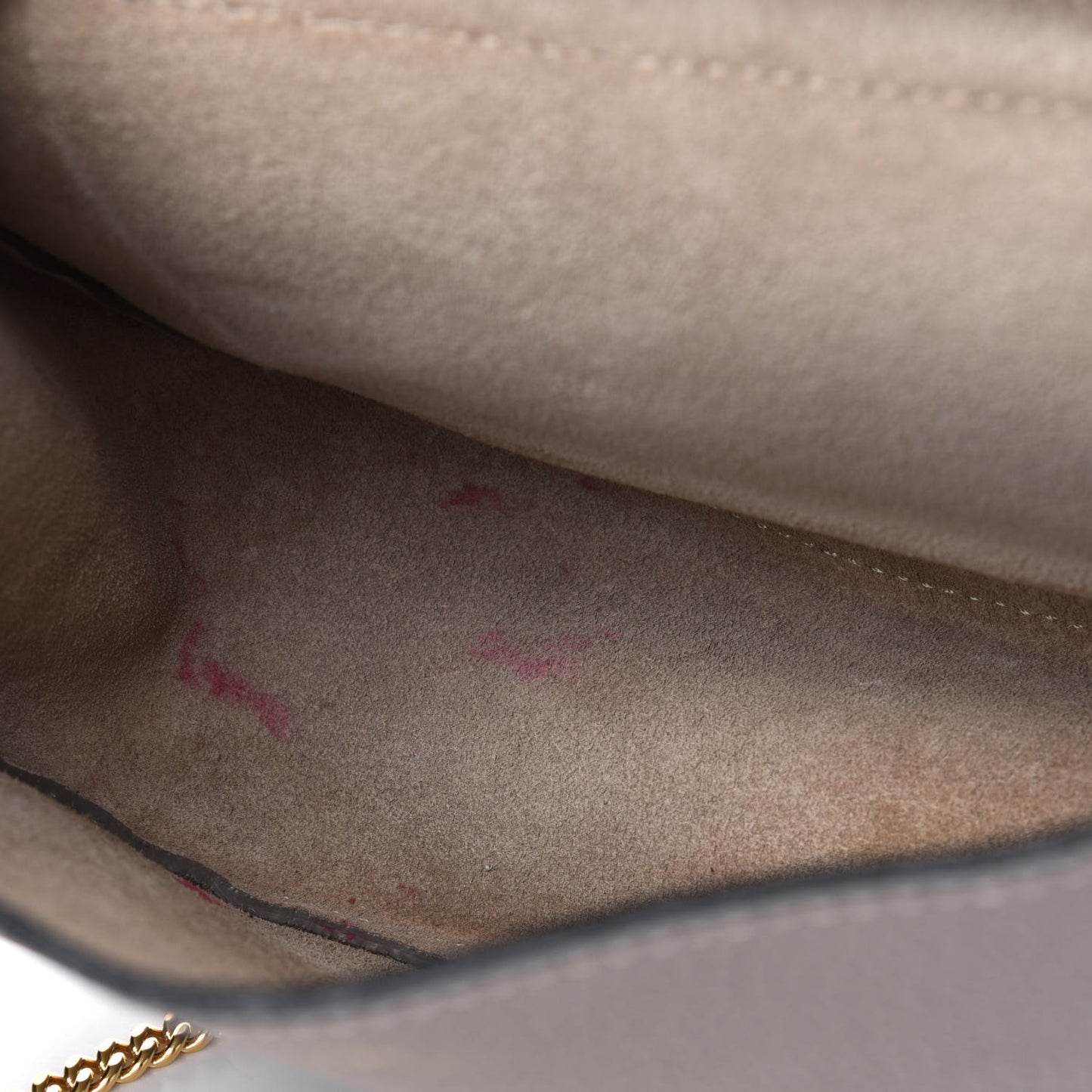Grained Lambskin Drew Shoulder Bag Motty Grey