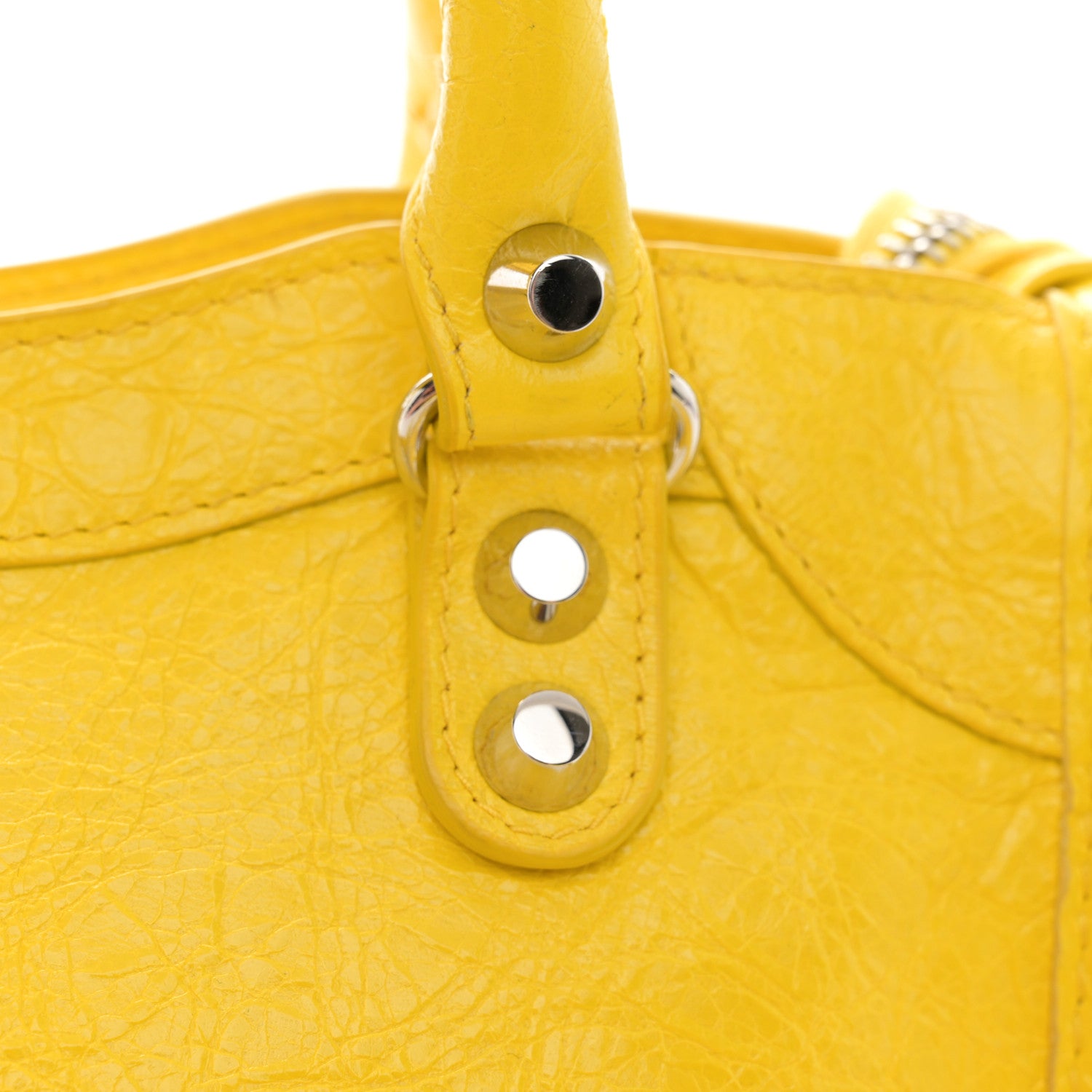 Balenciaga Agneau Classic Hardware Mini City Jaune Soleil 12 of 14