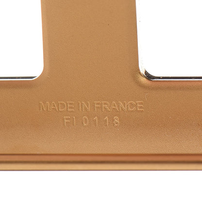 Hermes Brushed 32mm H Belt Buckle Gold 4 of 5