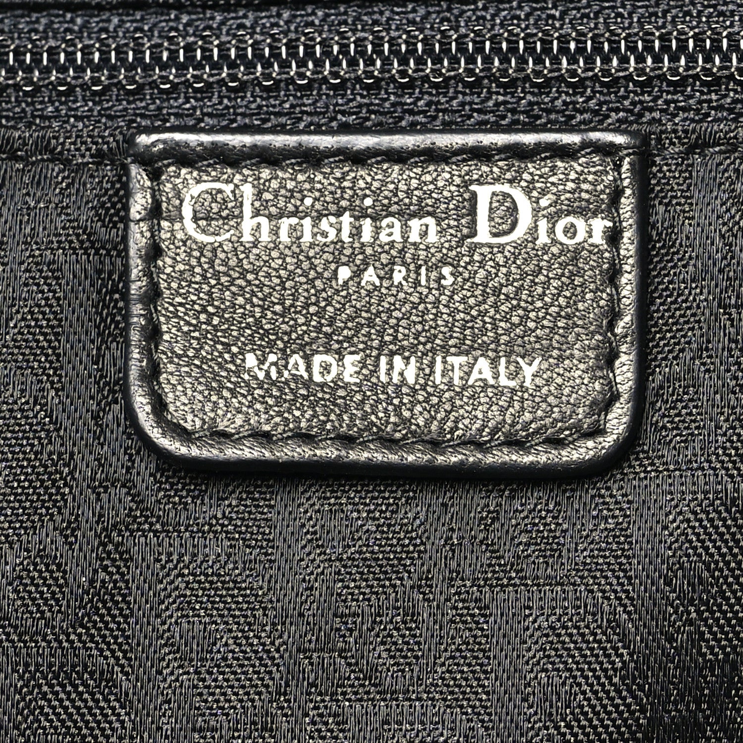 Christian Dior Lambskin Plisse Pleated Basket Tote Bag Black 5 of 9