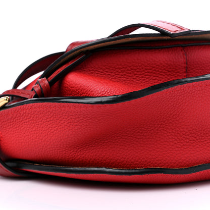 Loewe Grained Calfskin Small Gate Crossbody Bag Scarlet Burnt Red 7 of 8