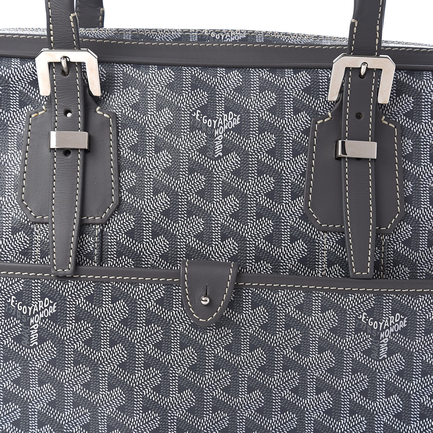 Goyard Goyardine Ambassade PM Briefcase Grey 8 of 8
